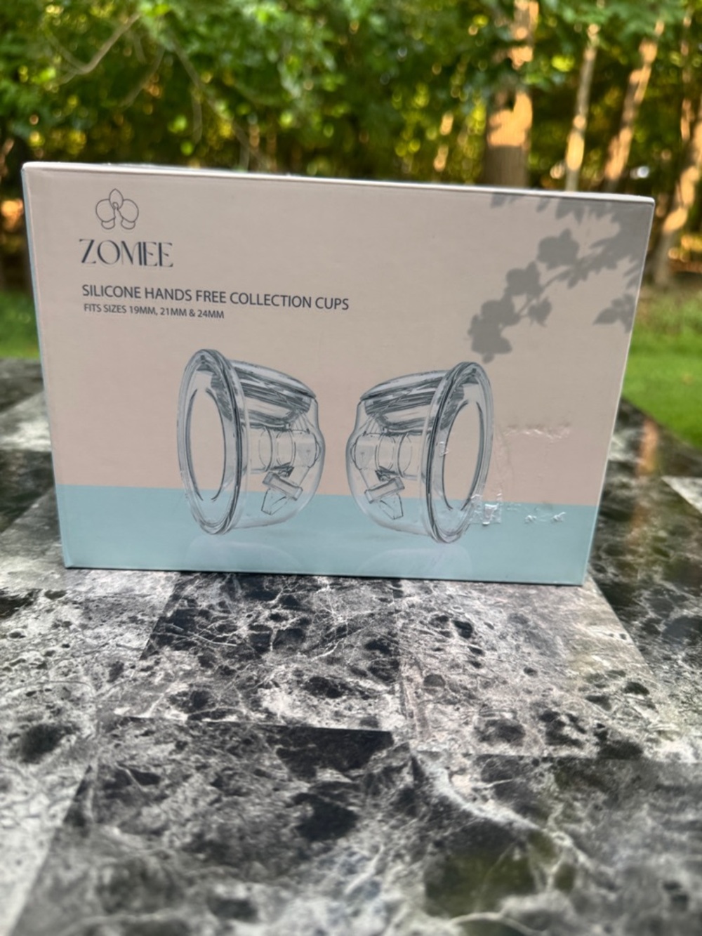 Zomee Silicone Hands Free Collection Cups Collection Bottle Clear 19MM, 21MM 24M